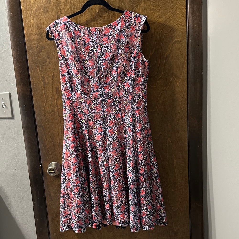 Danny & Nicole Pink and Navy Floral Dress